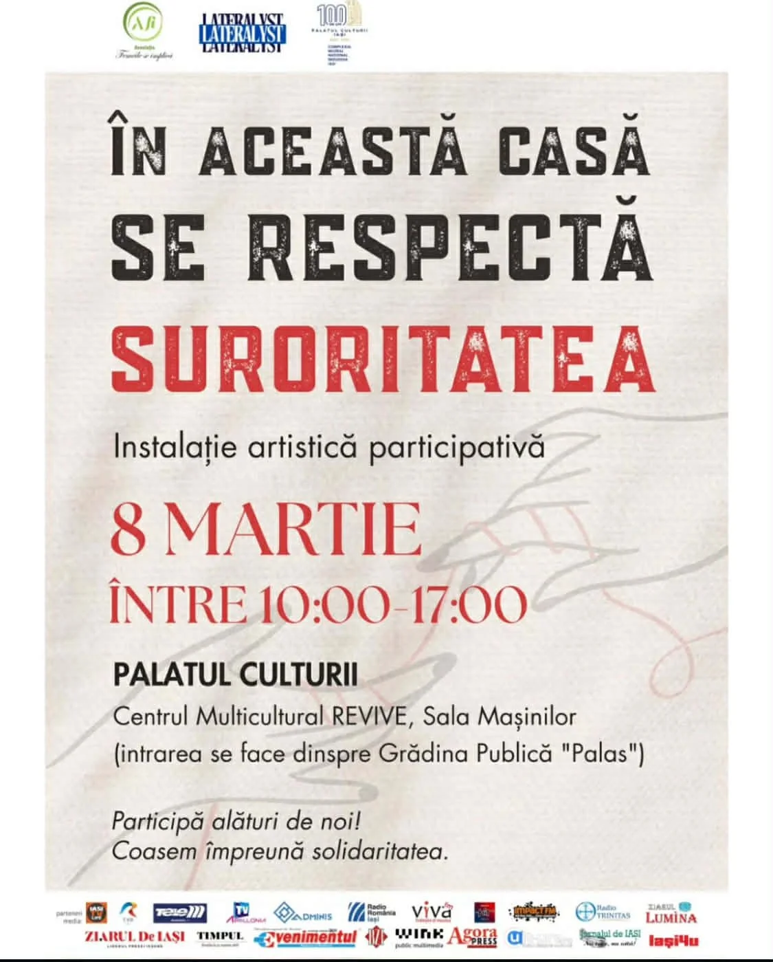 „În această casă se respectă suroritatea” - instalație artistică participativă