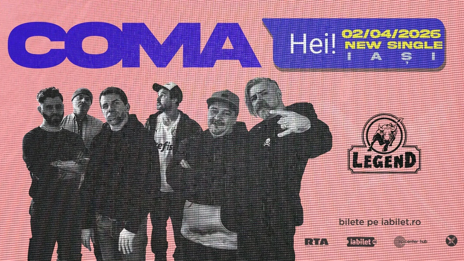 Concert live: COMA, la Legend Pub