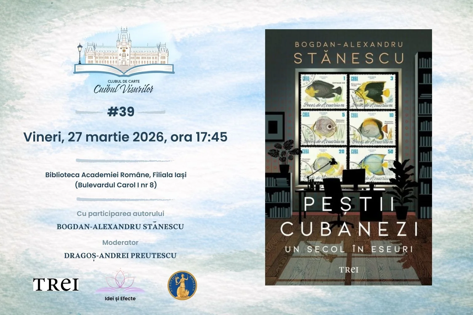 Club de carte: „Peștii cubanezi” de Bogdan-Alexandru Stănescu