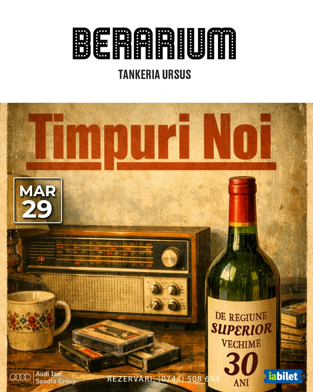 Timpuri Noi, în concert live la Berarium Tankeria Ursus