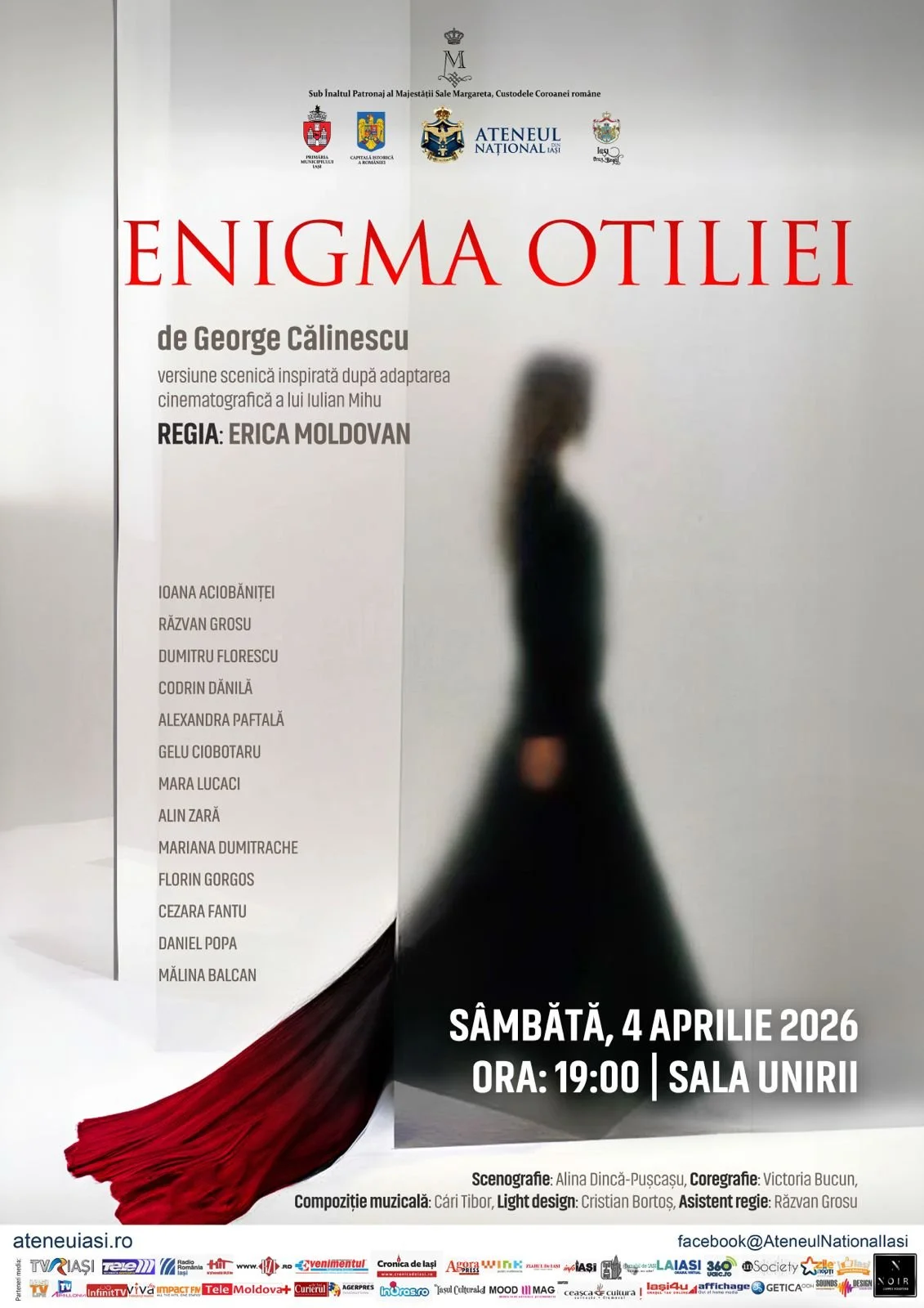 „Enigma Otiliei”, o nouă reprezentație la Sala Unirii