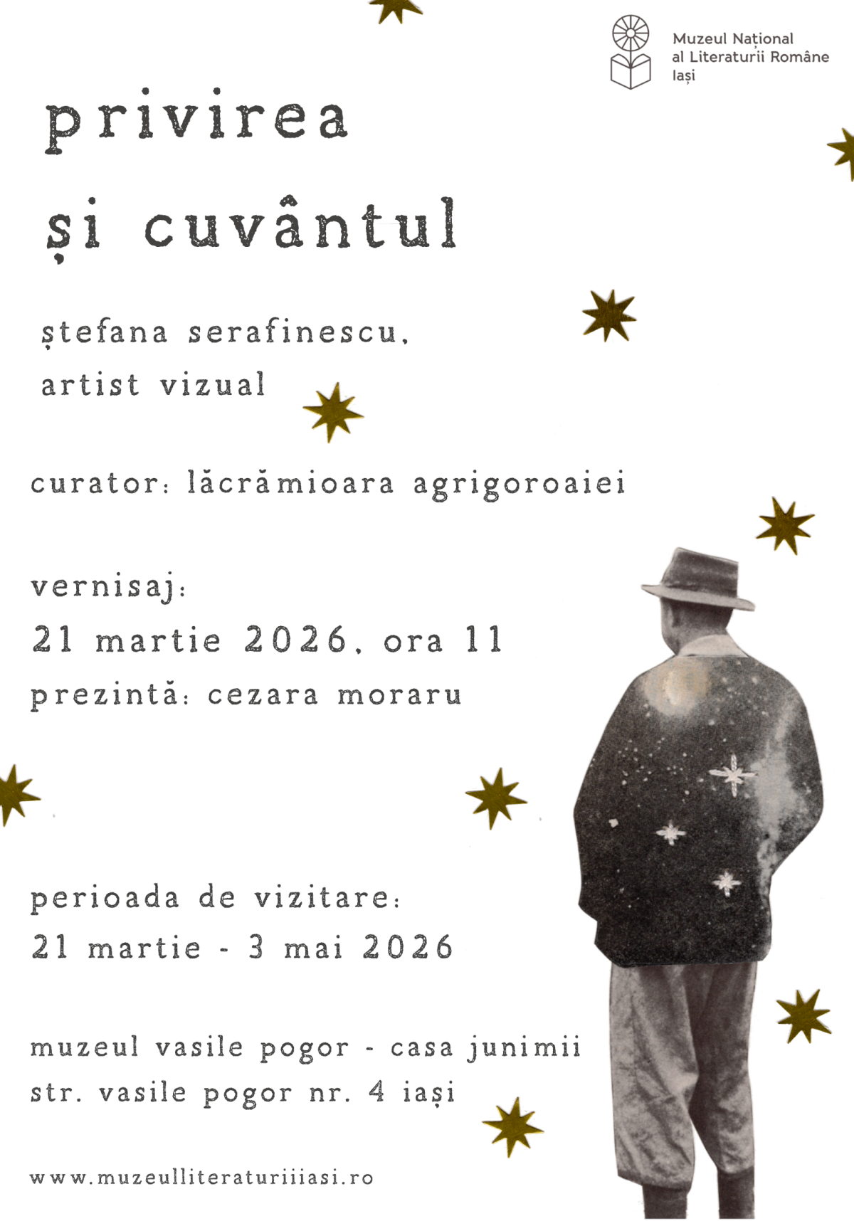 „Privirea și cuvântul”, expoziție de colaje poetice la Muzeul „Vasile Pogor”
