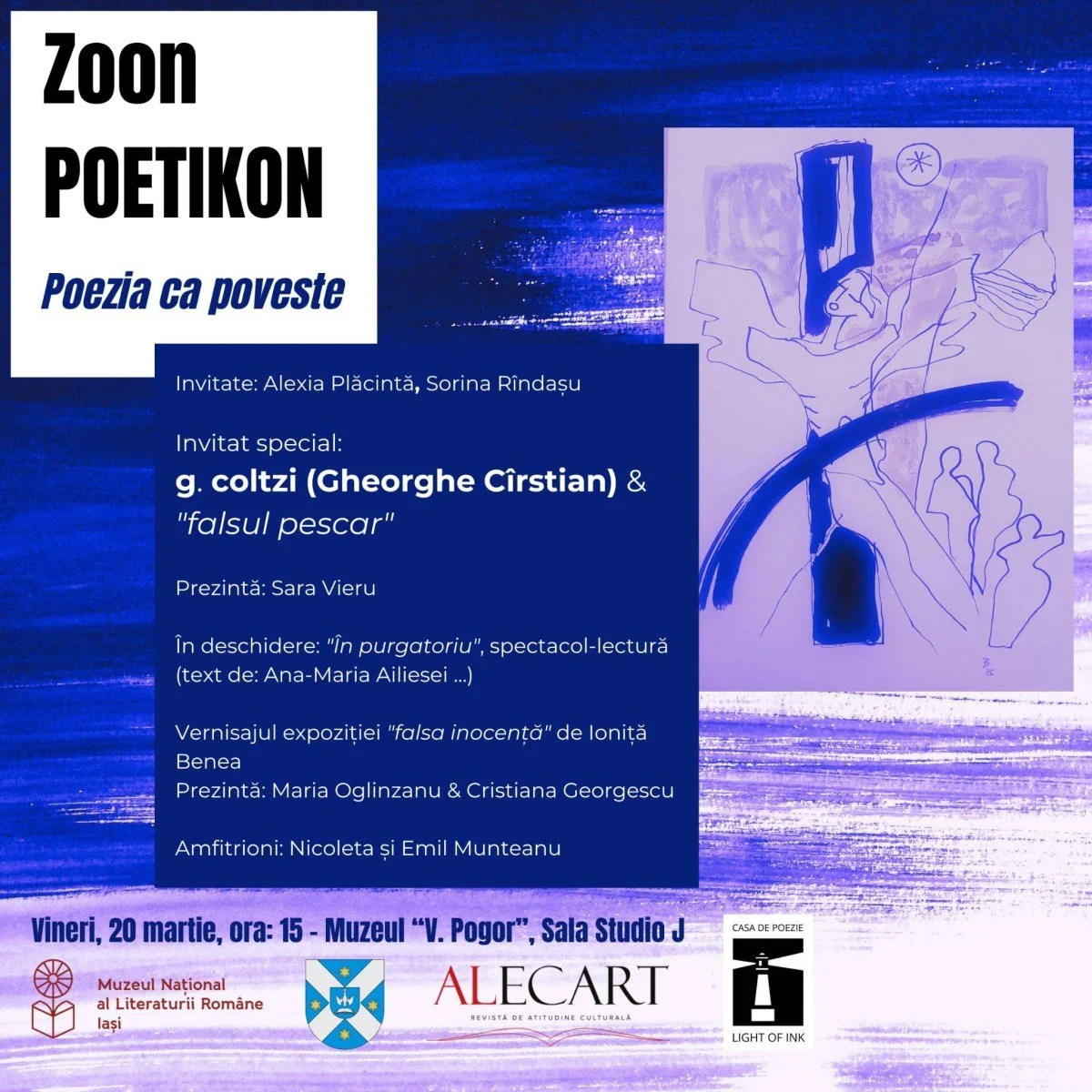 Zoon Poetikon - „Poezia ca poveste”. Invitat: Gheorghe Cîrstian