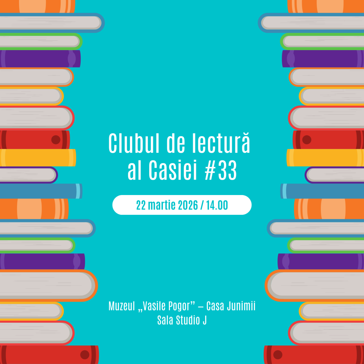Clubul de lectură al Casiei, ediția 33, la Casa Junimii