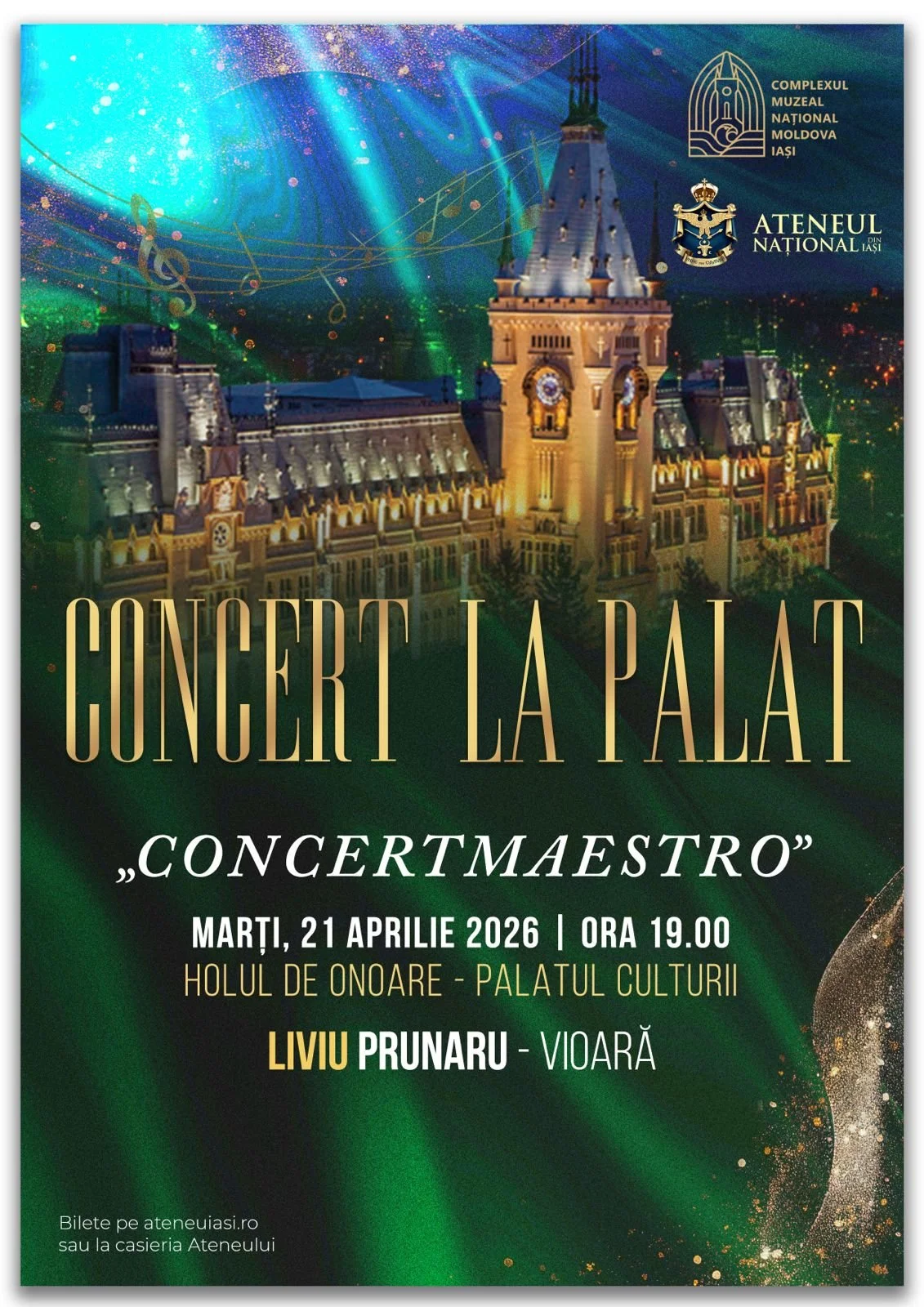 Concert la Palat: „Concertmaestro” cu Liviu Prunaru