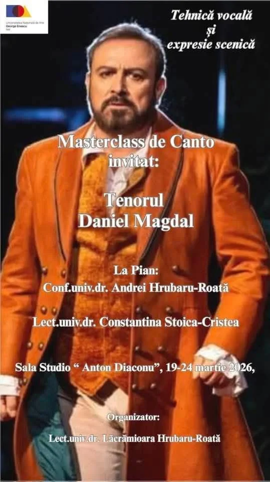Masterclass de Canto cu Tenorul Daniel Magdal
