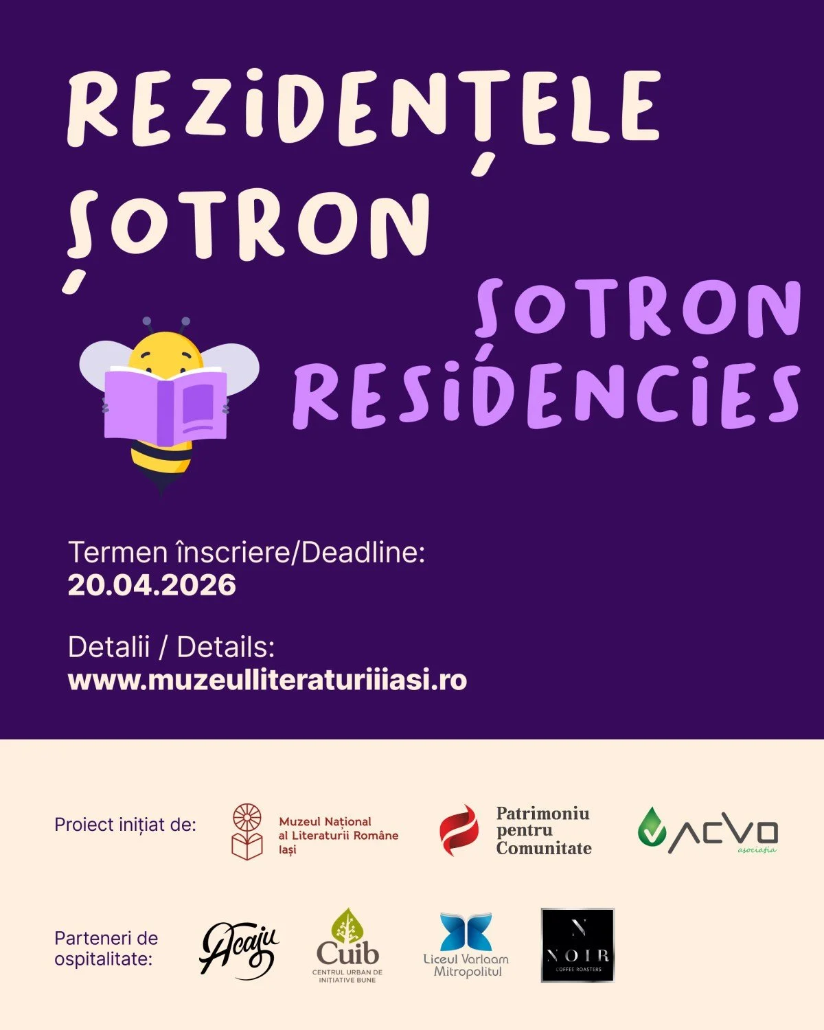 Rezidențele Șotron 2026