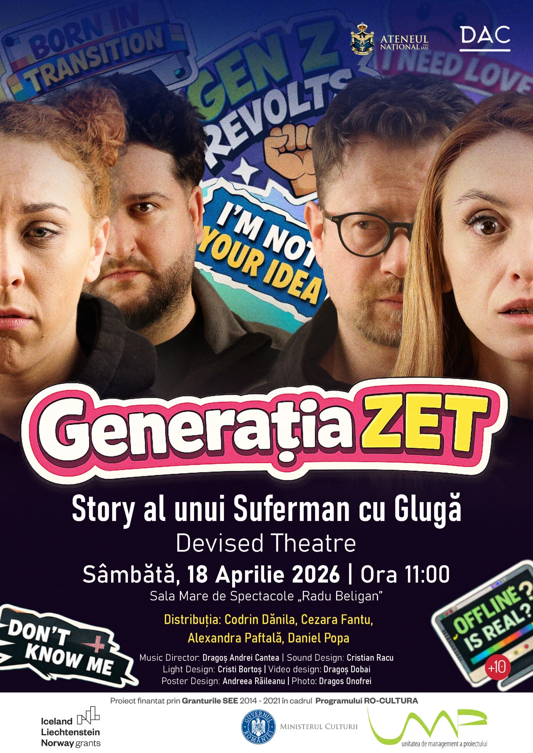 Generația Zet, o nouă reprezentație la Ateneul Național Iași
