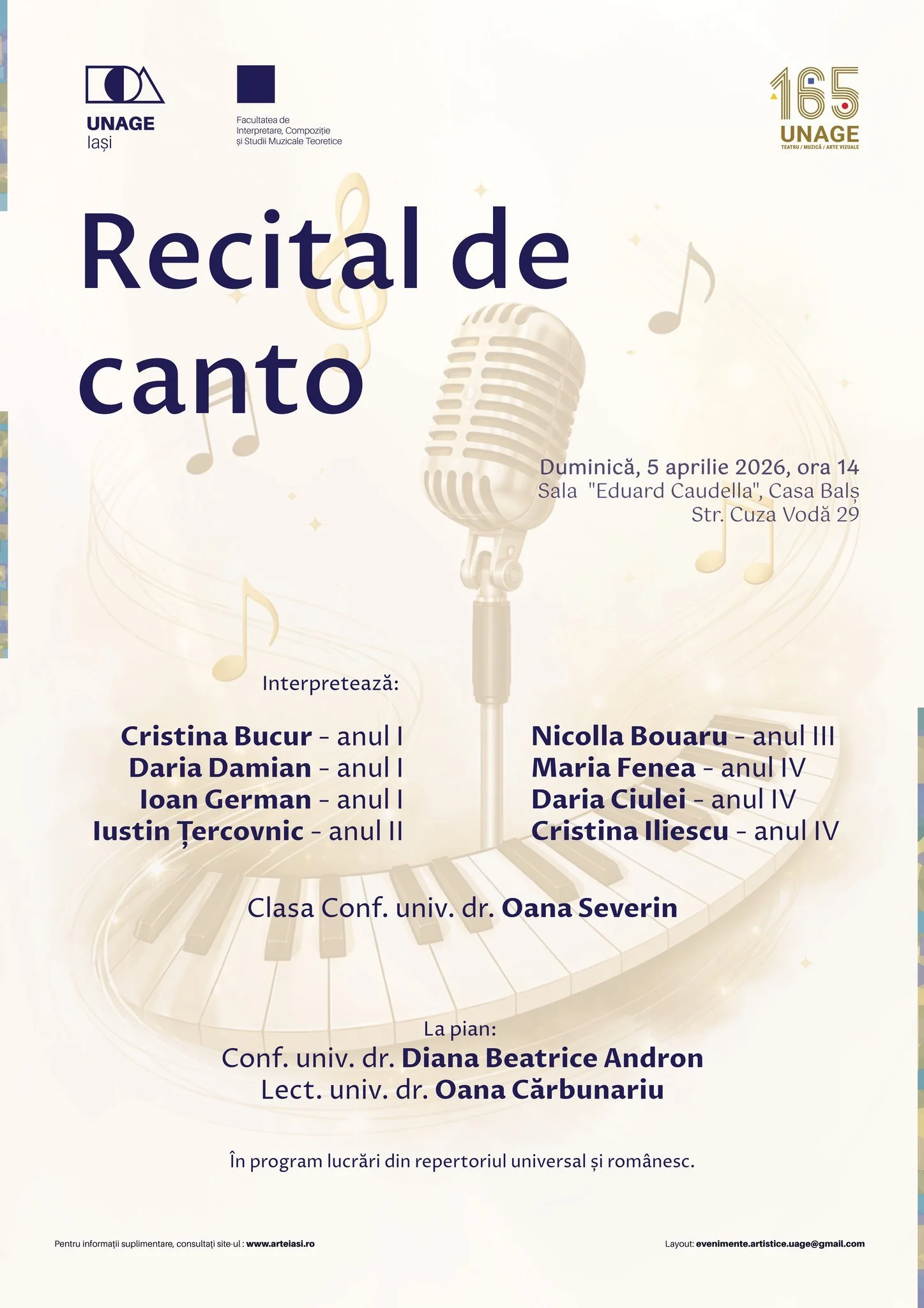 Recital de Canto la Casa Balș