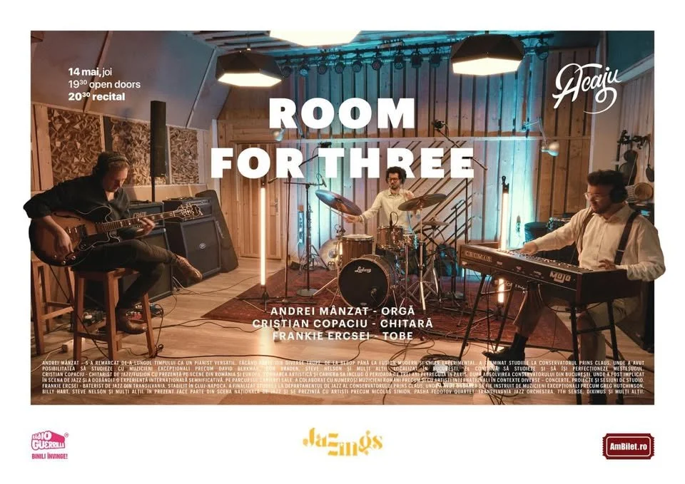 Jazzings: Room for Three, live la Acaju Cafe