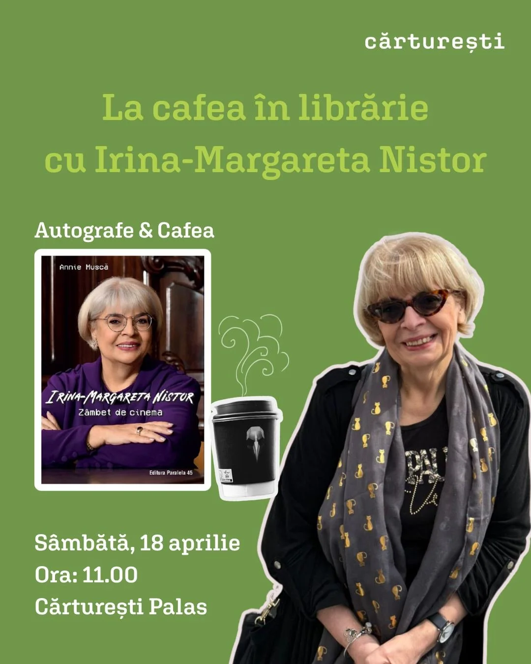 Irina-Margareta Nistor, la Cărturești Palas