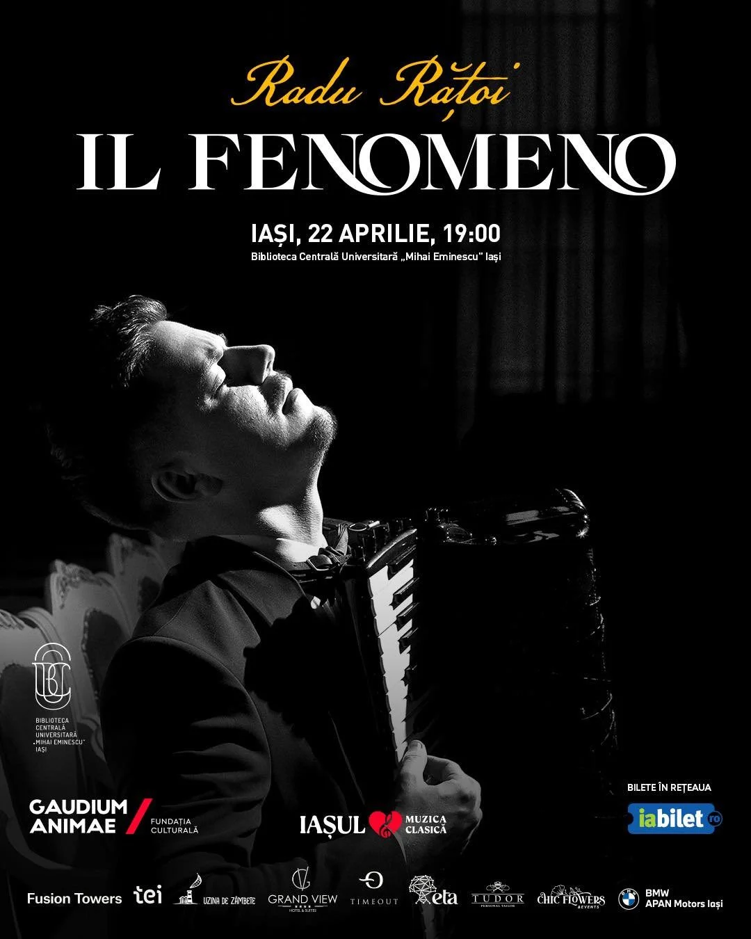 „Il Fenomeno”, Radu Rățoi în recital extraordinar de acordeon