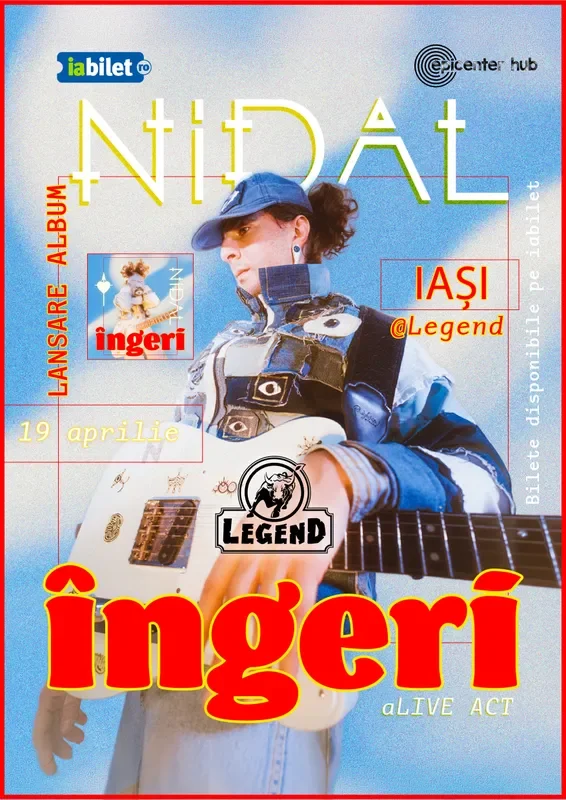 Concert Nidal la Legend Pub: lansarea albumului „Îngeri”