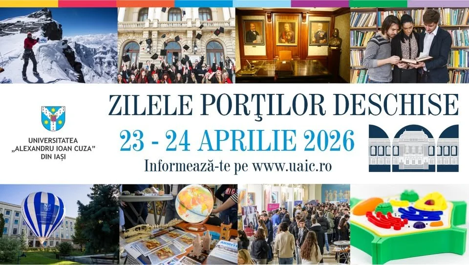 Zilele Porților Deschise 2026, la UAIC, 23-24 aprilie