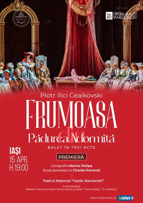 „Frumoasa din Pădurea Adormită”, balet în trei acte, în premieră la Teatrul Național din Iași