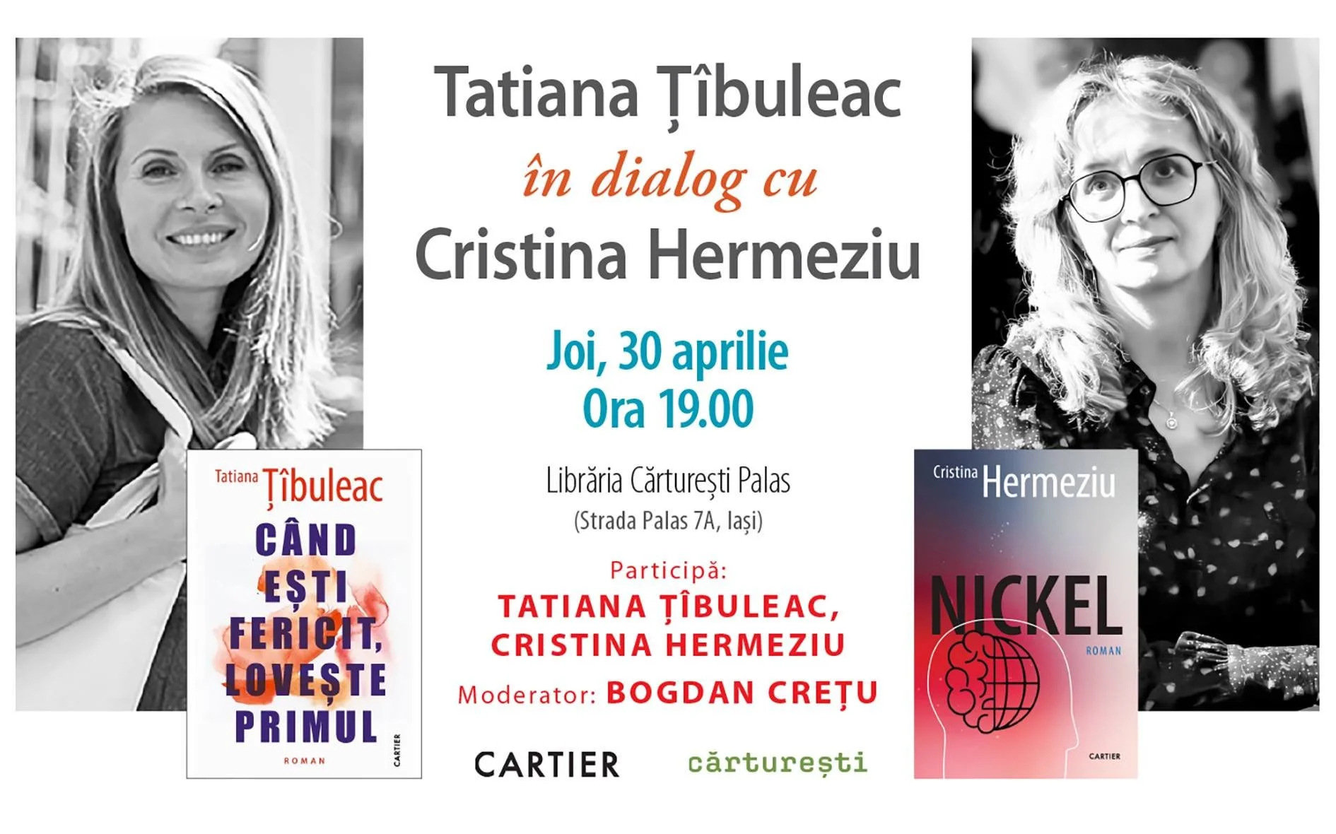 Romanele migrației: Tatiana Țîbuleac în dialog cu Cristina Hermeziu