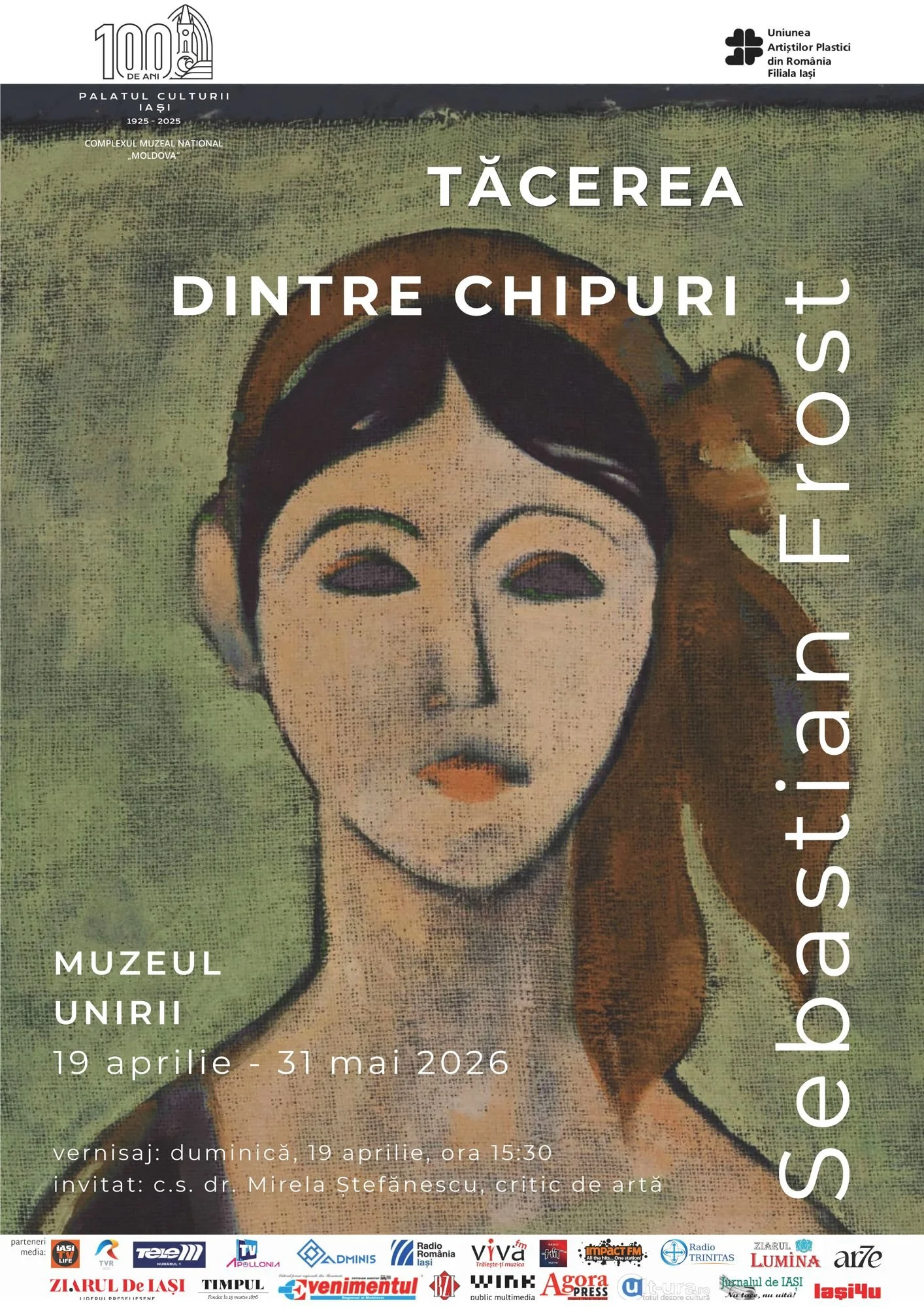 „Tăcerea dintre chipuri”, expoziție de Sebastian Frost la Muzeul Unirii