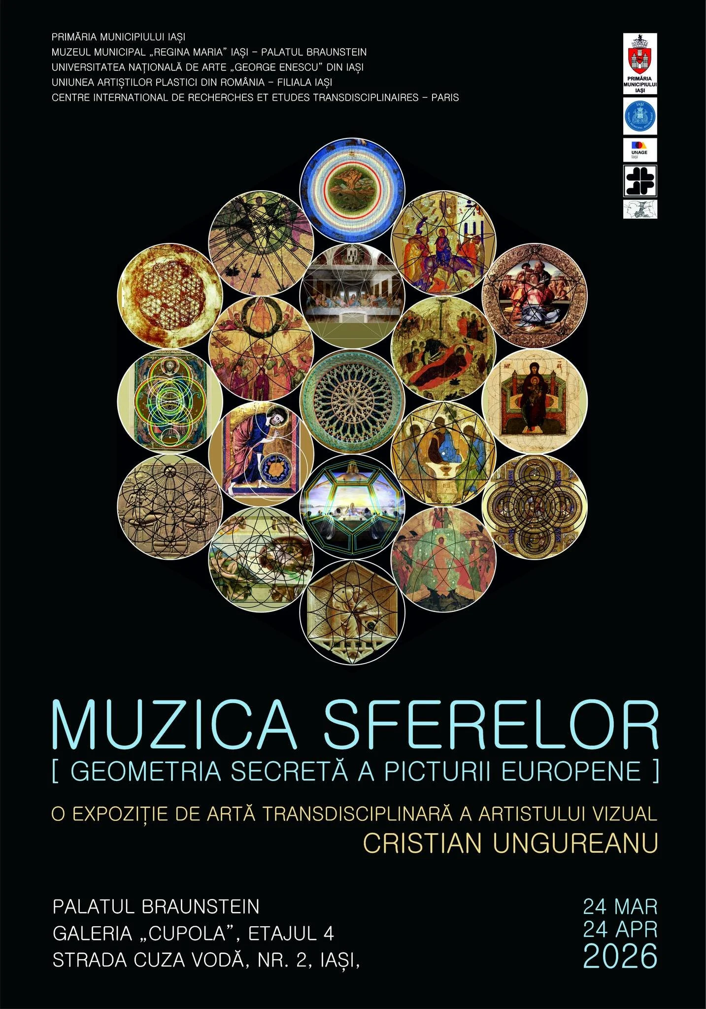 „Muzica sferelor”, expoziție semnată Cristian N. Ungureanu, la Galeria „Cupola”