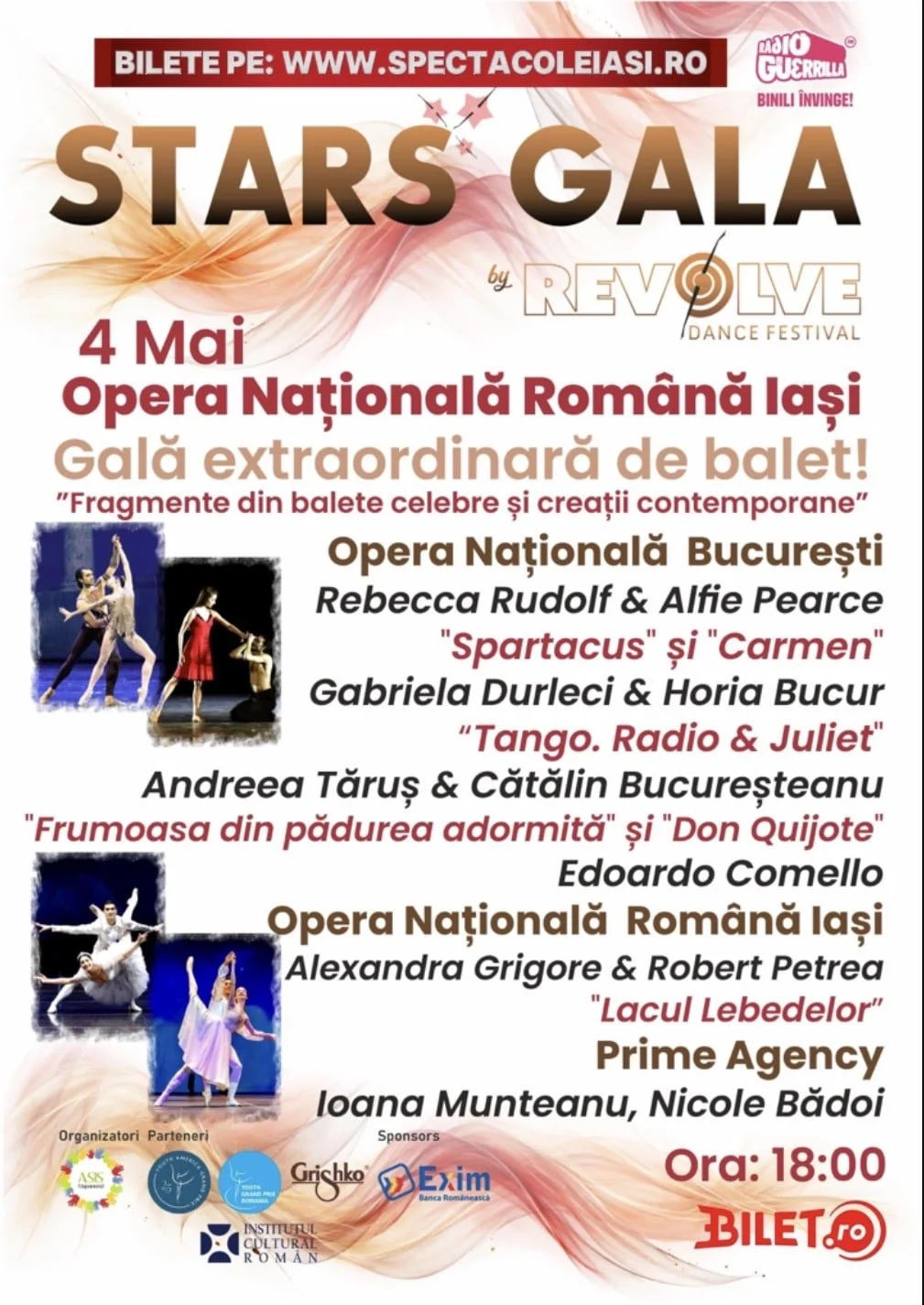 „Stars Gala” - gală extraordinară de balet la ONRI