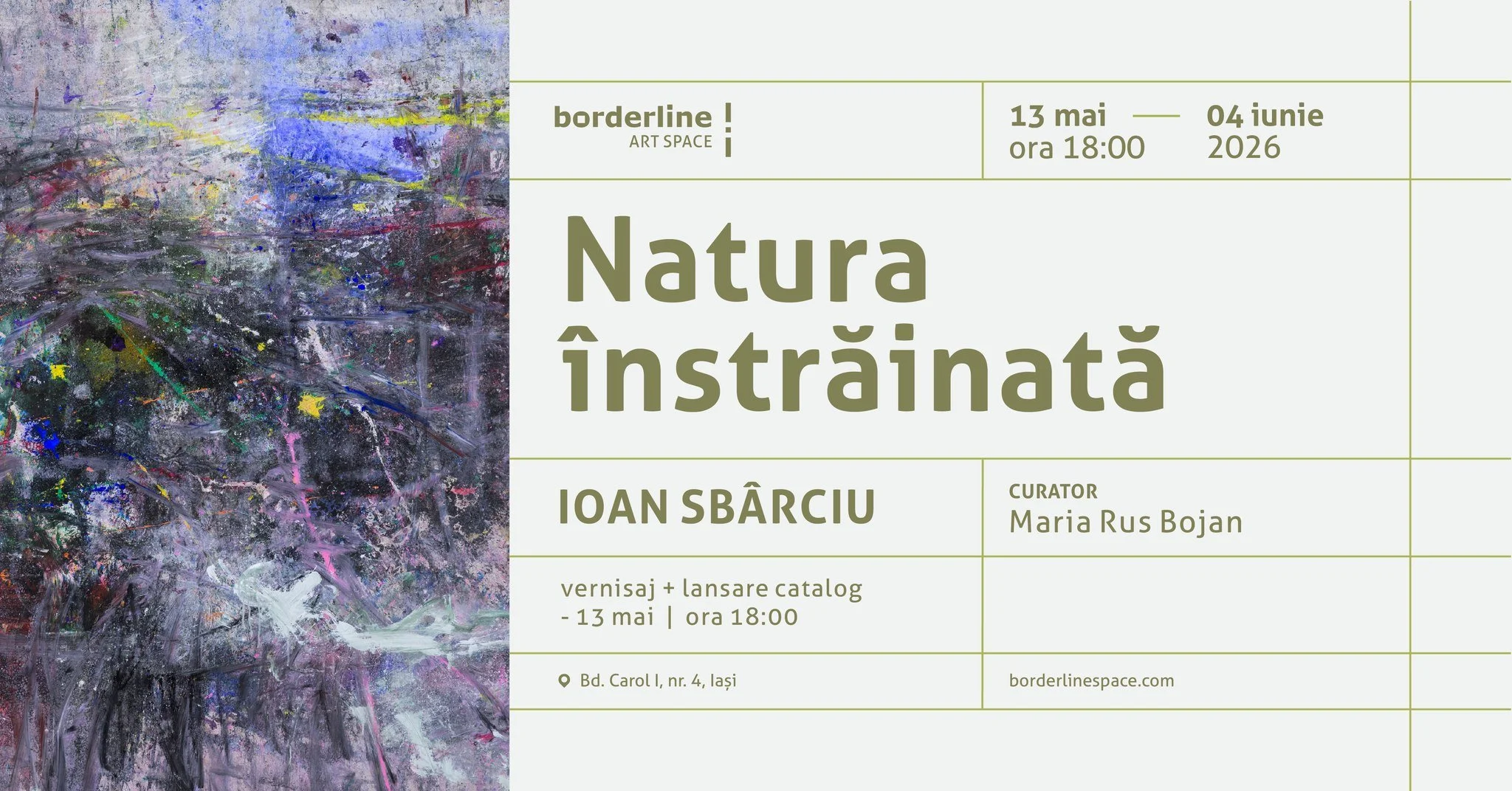 „Natura înstrăinată” de Ioan Sbârciu, expoziție și lansare catalog la Borderline Art Space