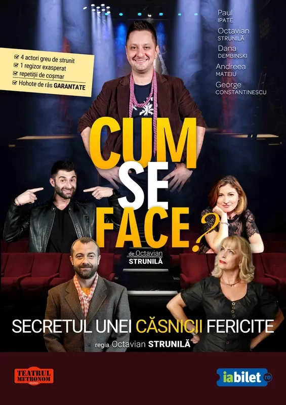 Comedia „Cum se face?” se joacă la CCS Iași