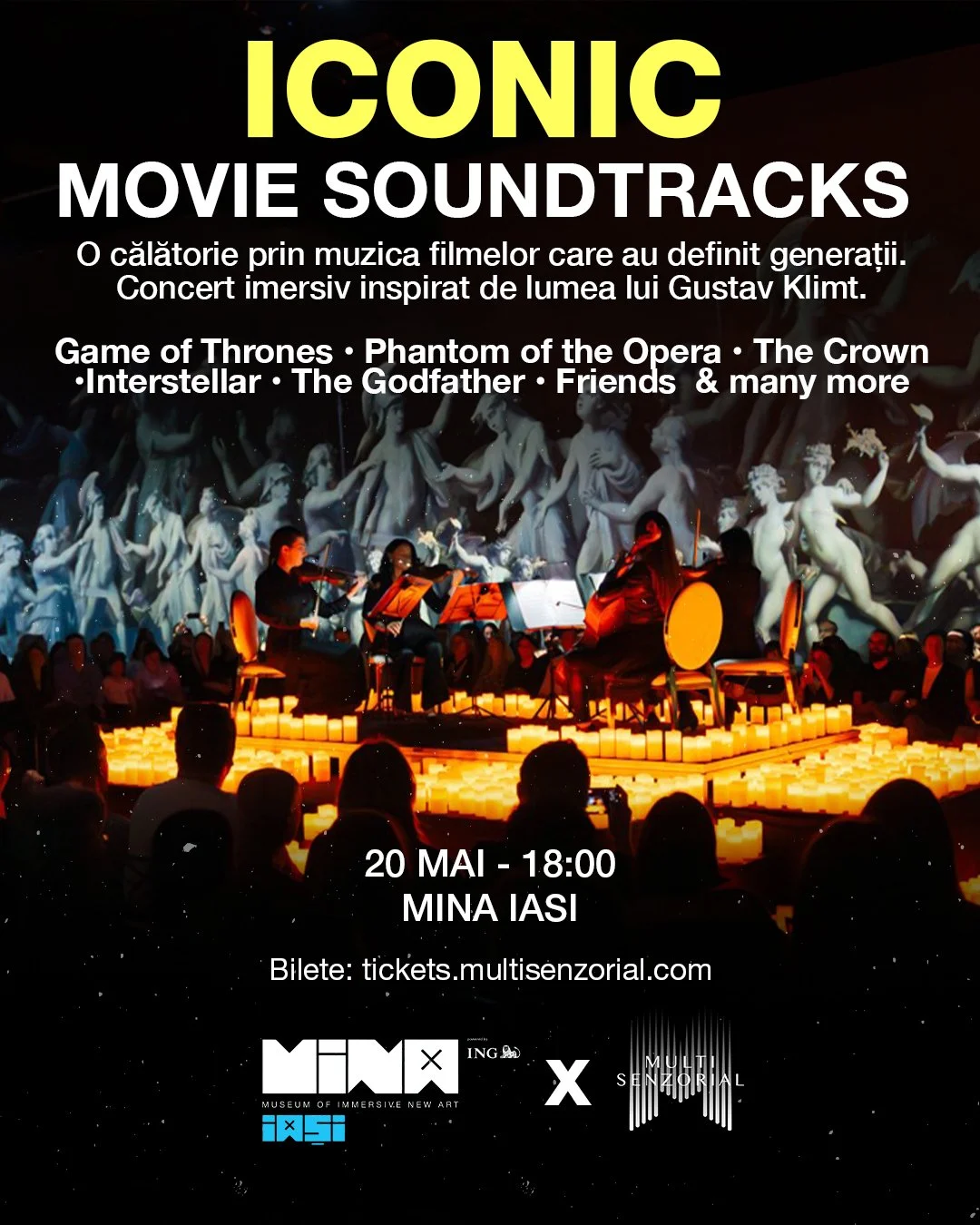 Iconic Movie Soundtracks la MINA Iași