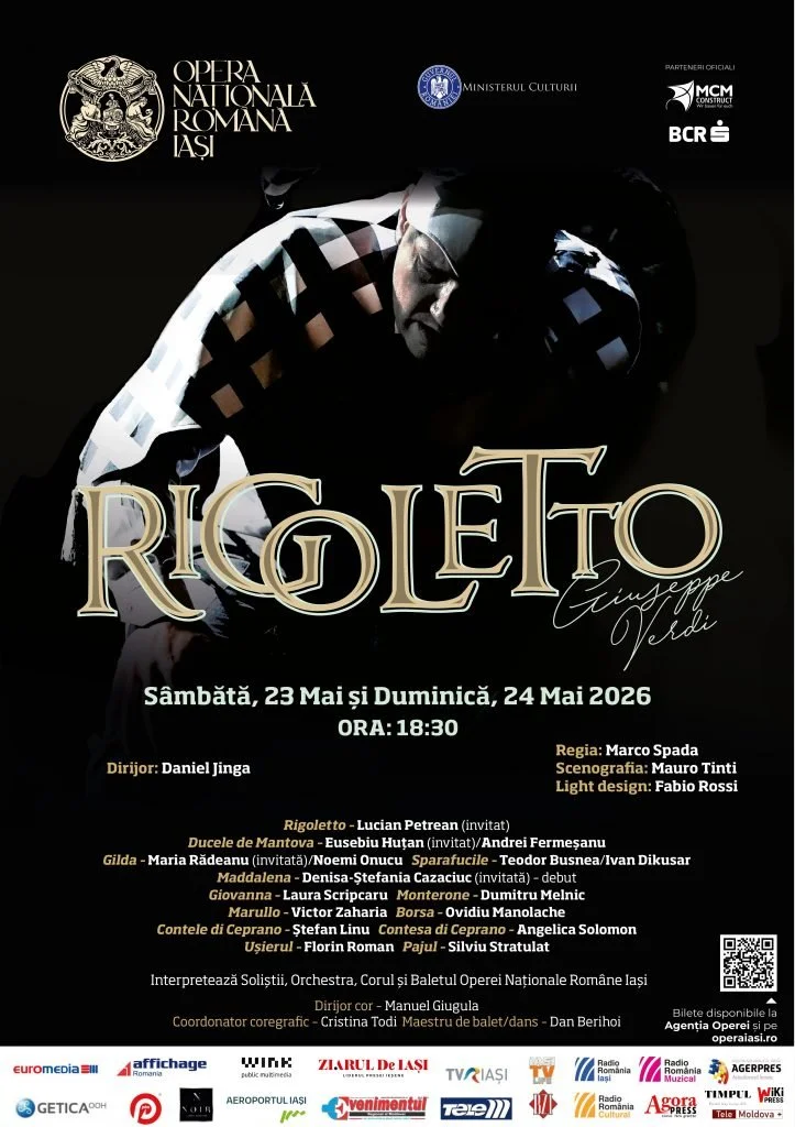 „Rigoletto” de Giuseppe Verdi, în 23 și 24 mai la ONRI
