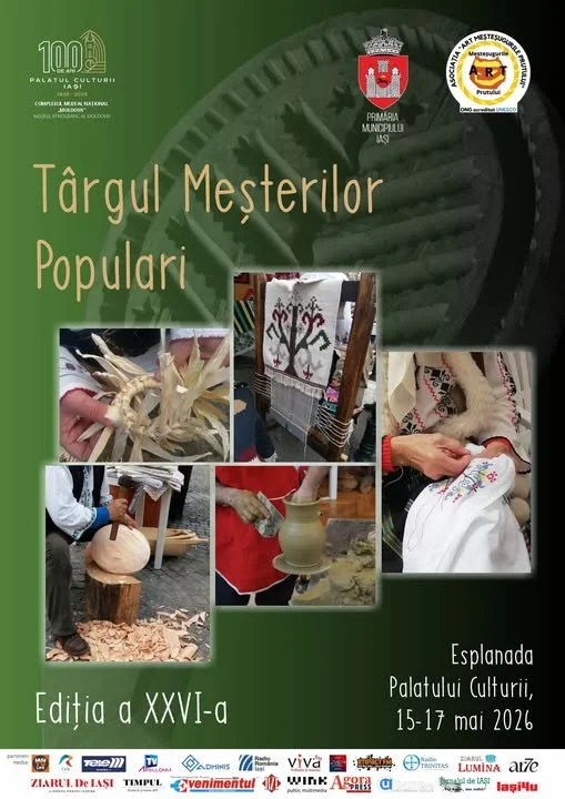 Târgul meșterilor populari, 15-17 mai, Esplanada Palatului Culturii