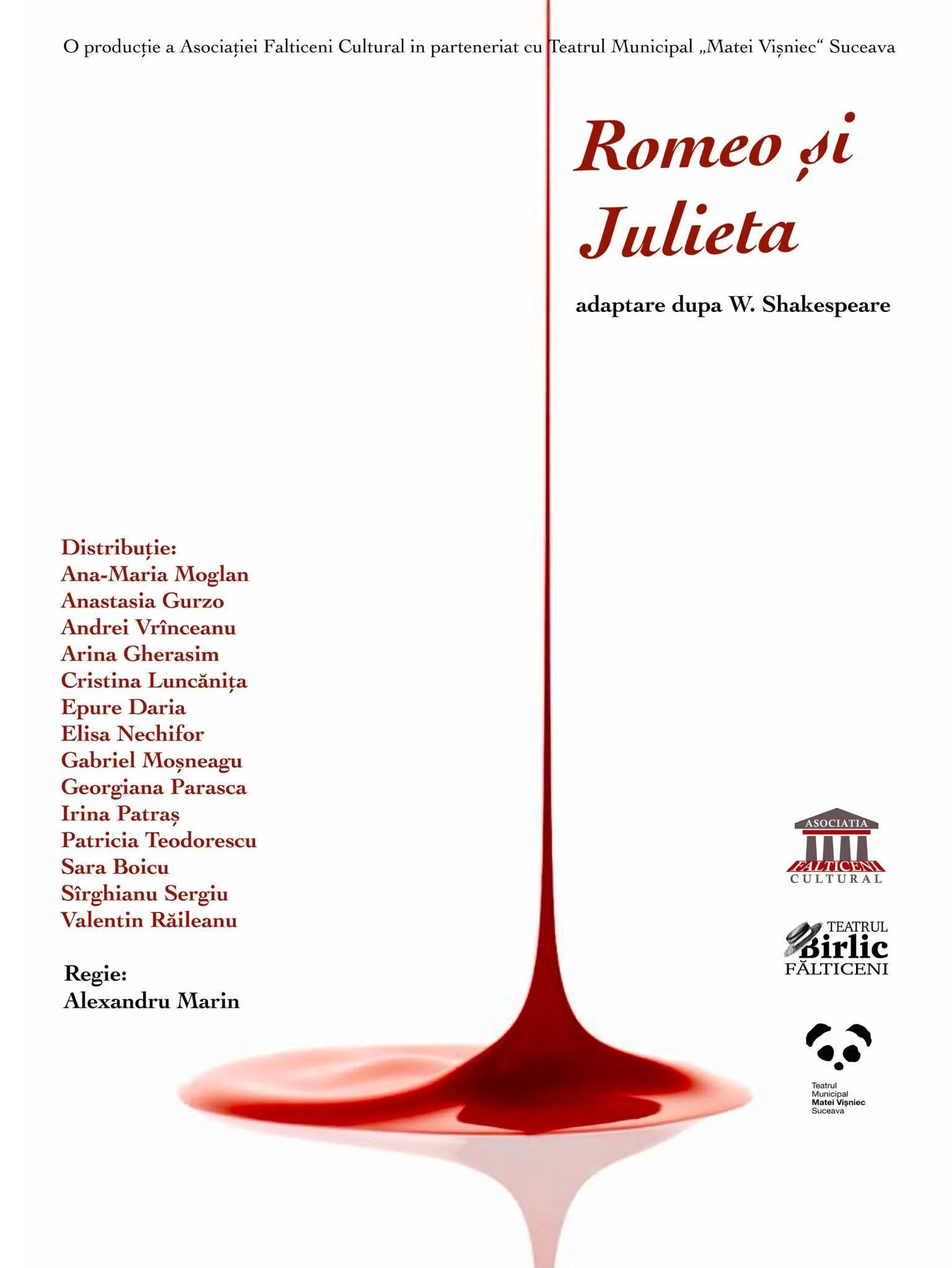 „Romeo și Julieta”, teatru la Ateneul Național din Iași
