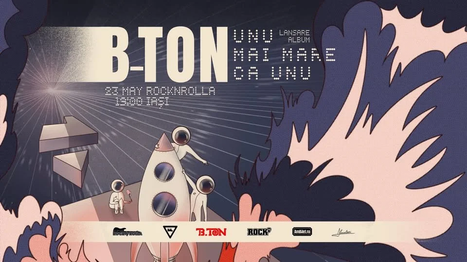Concert și lansare album B-ton la Rocknrolla Iași