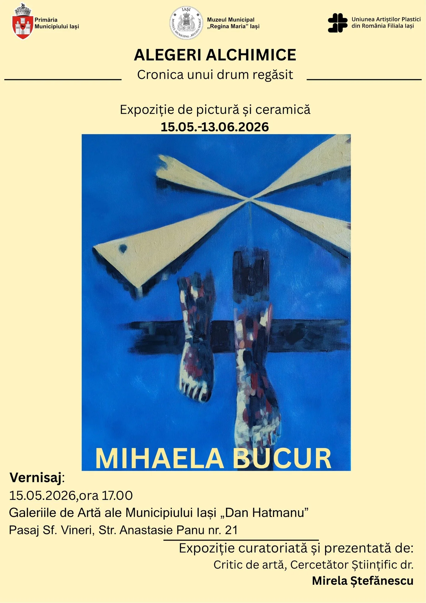 Expoziție: „Alegeri alchimice” de Mihaela Bucur