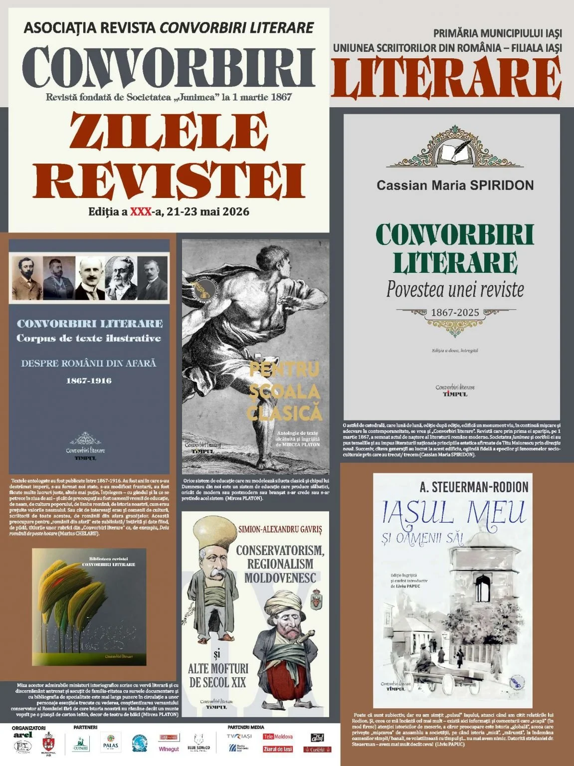 Zilele Revistei „Convorbiri literare”, 21-23 mai 2026