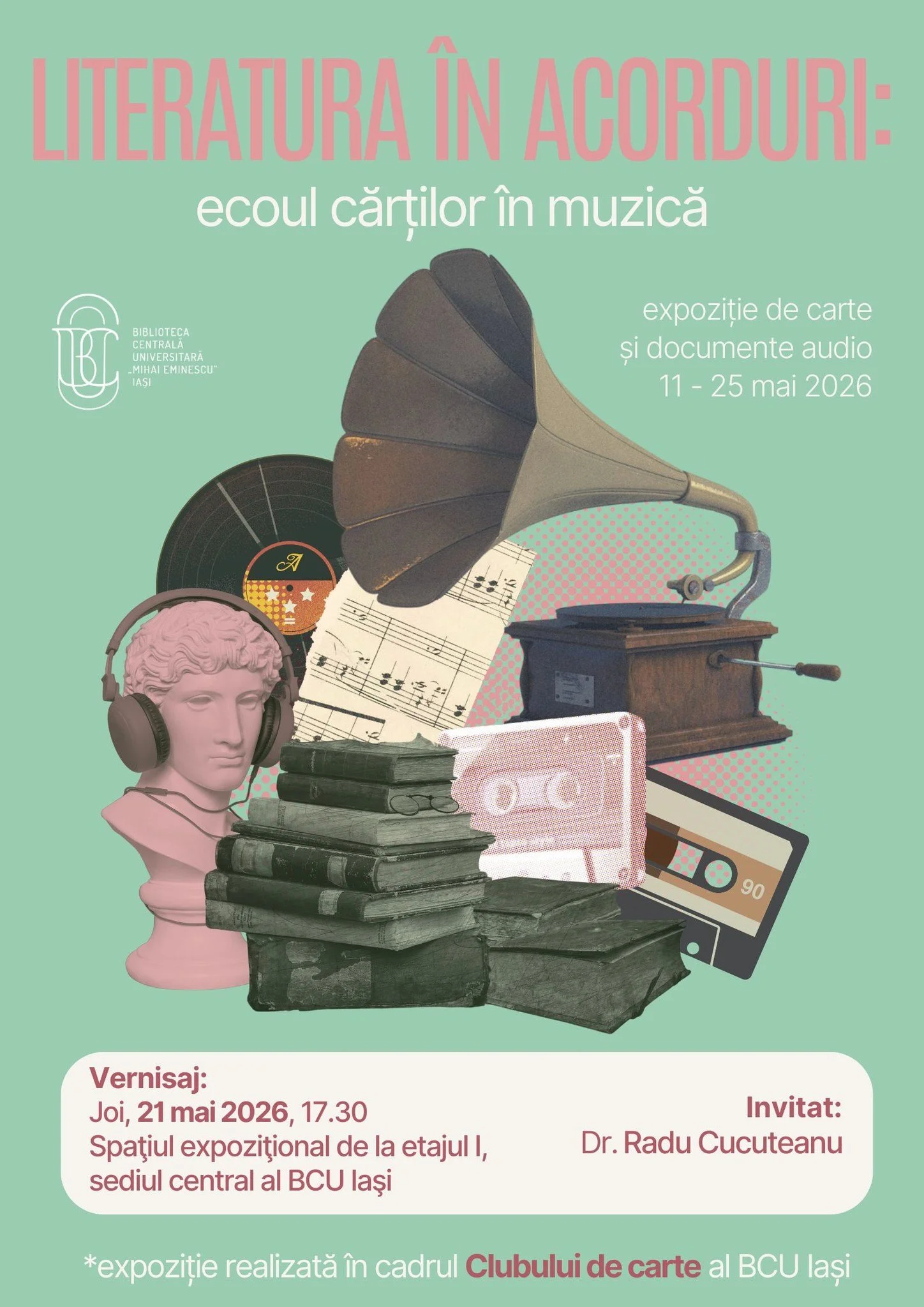 „Literatura în acorduri: ecoul cărților în muzică”, la BCU