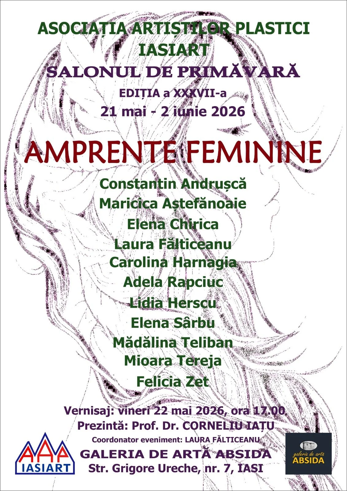 Expoziție colectivă: „Amprente feminine” la Galeria de Artă Absida