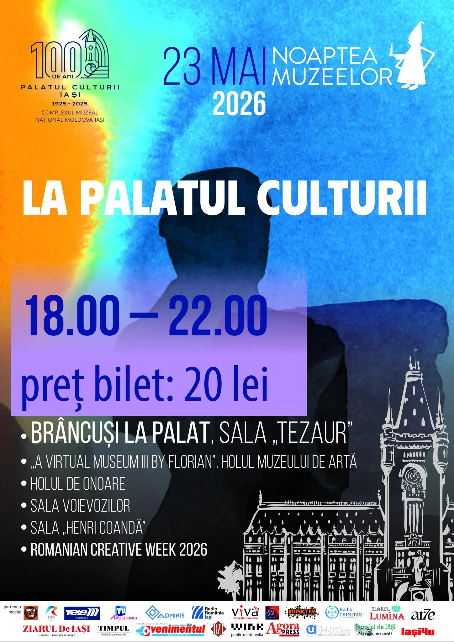 Noaptea Muzeelor la Palatul Culturii. Program