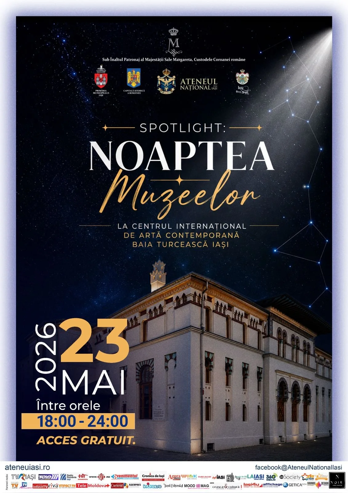 Noaptea Muzeelor 2026 la Ateneul Național Iași și CIAC