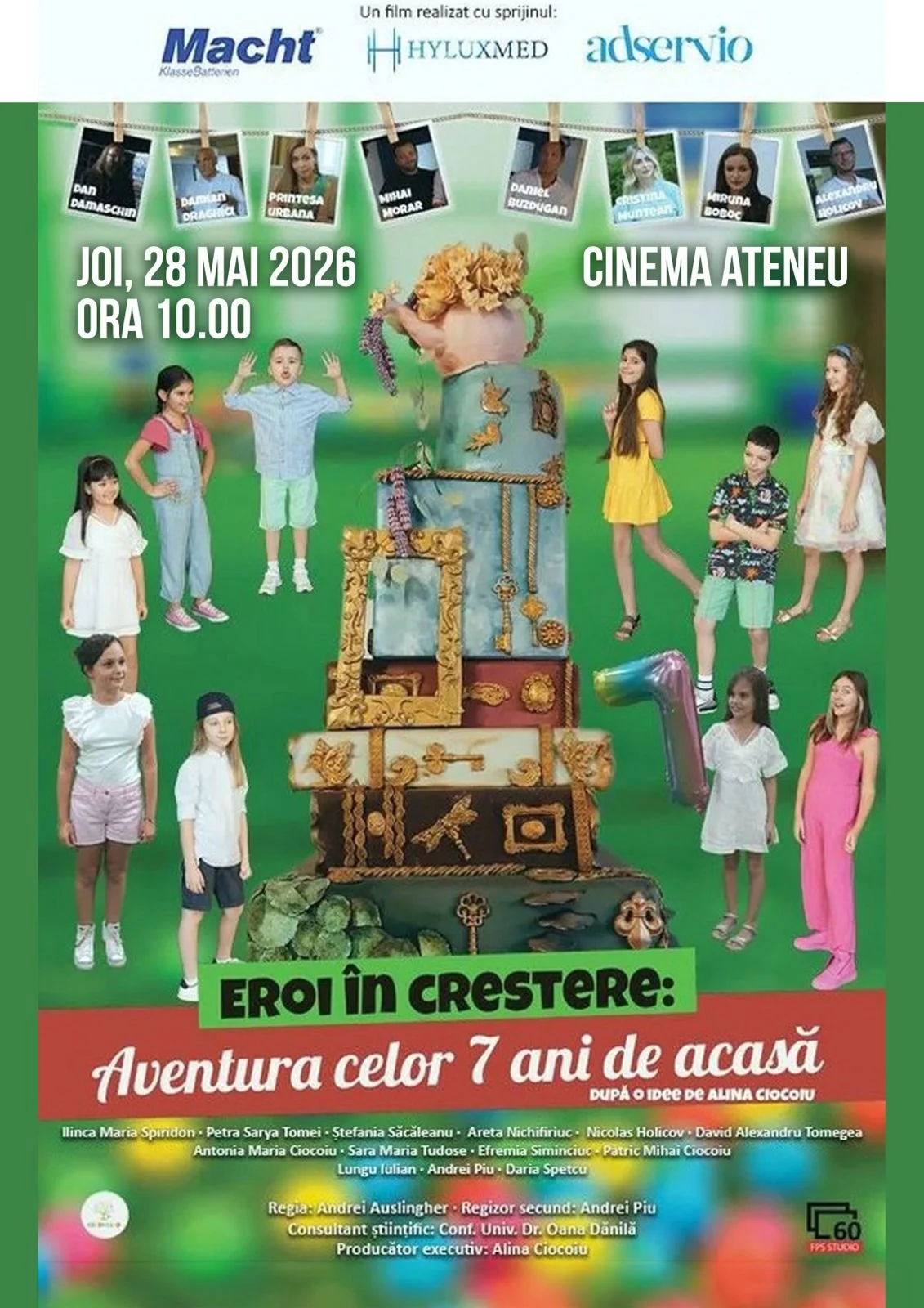 „Eroi în creștere: Aventura celor 7 ani de acasă”, la Ateneul Național