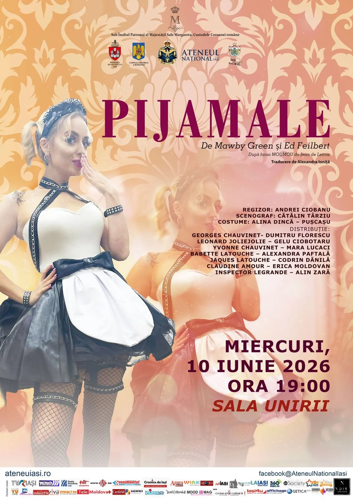 „Pijamale”, o nouă reprezentație la Sala Unirii