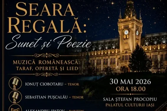 „Seară Regală: Sunet și Poezie” la Palatul Culturii