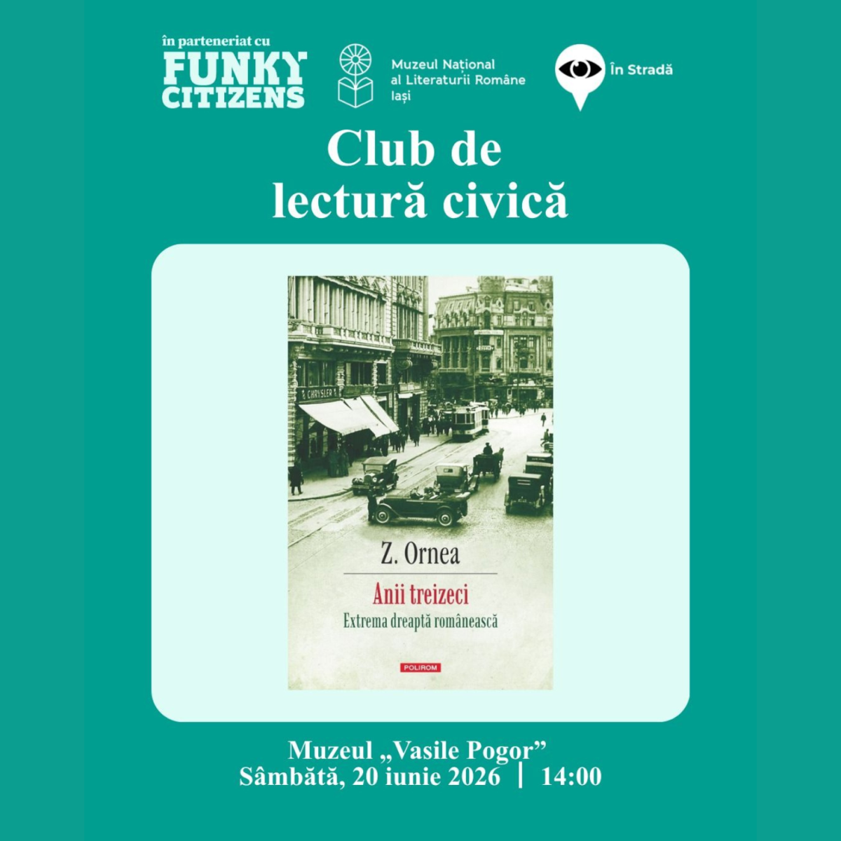 Club de lectură civică: „Anii treizeci. Extrema dreaptă românească” de Zigu Ornea