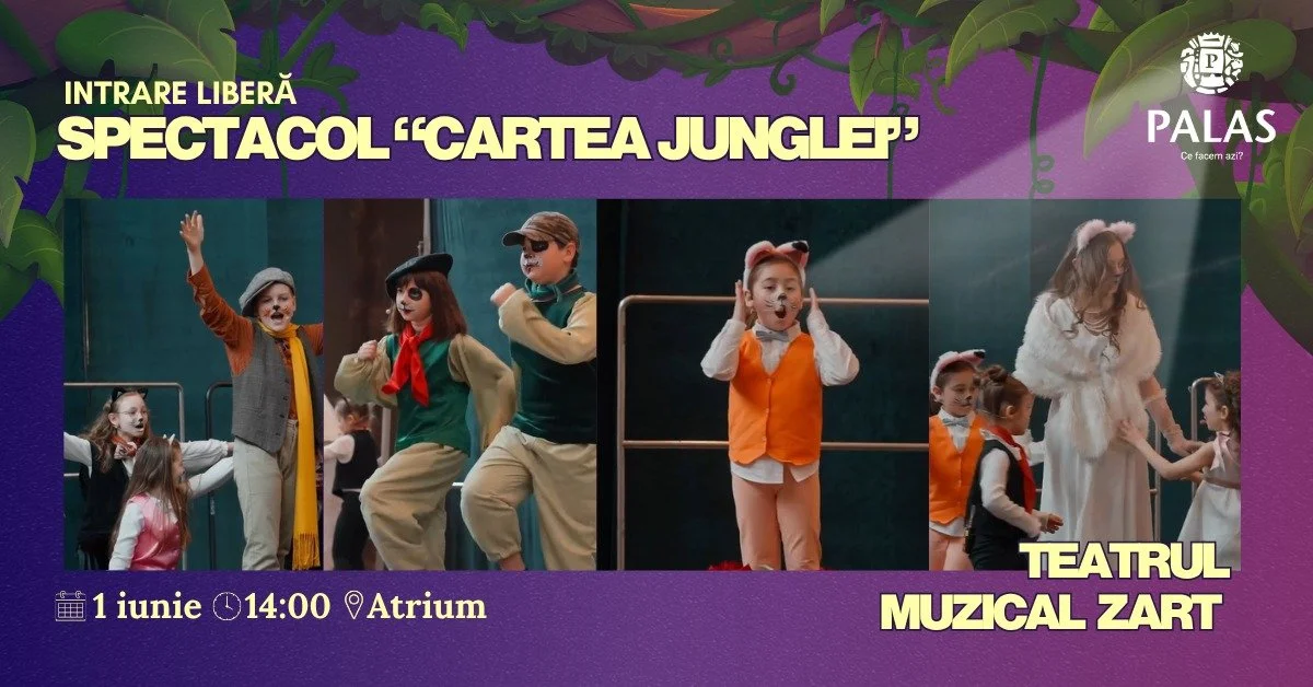 Spectacol: „Cartea Junglei” în Atrium Palas