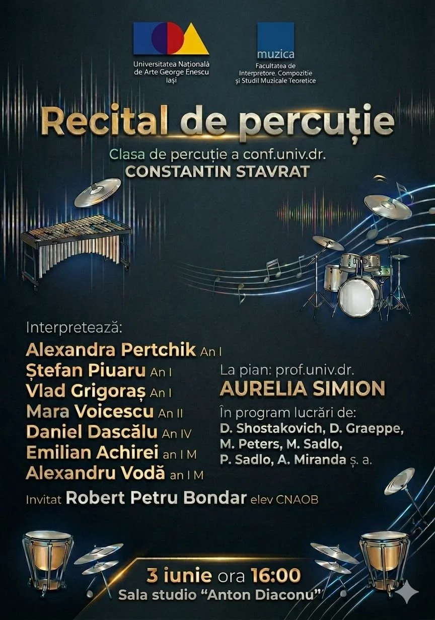 Recital de percuție la UNAGE