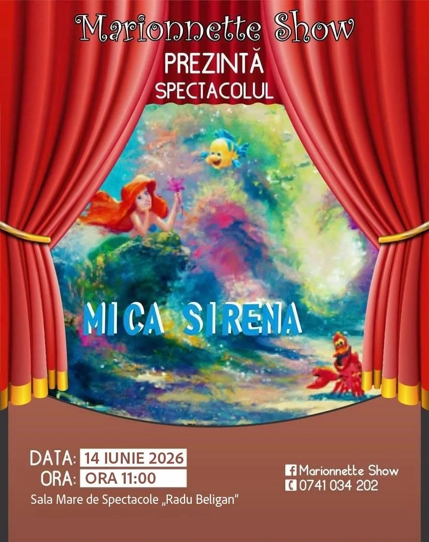 „Mica sirenă”, Marionette Show la Ateneul Național din Iași