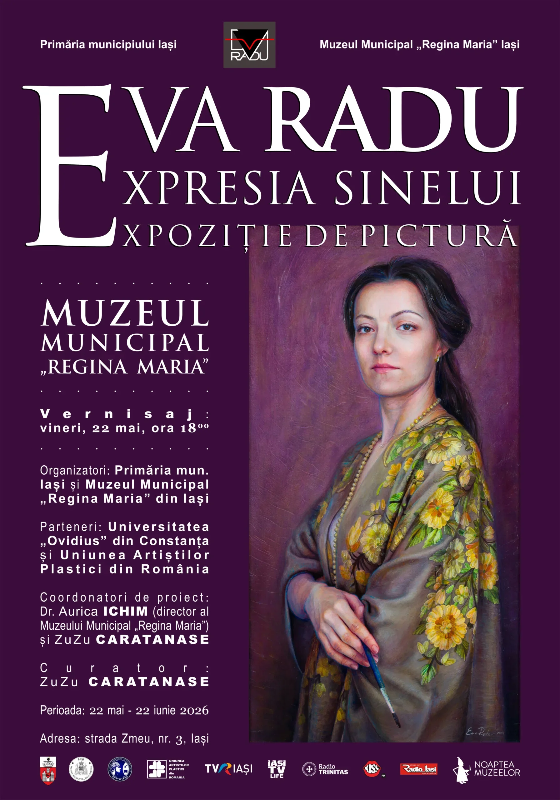 „Expresia sinelui” - expoziție de pictură semnată Eva Radu