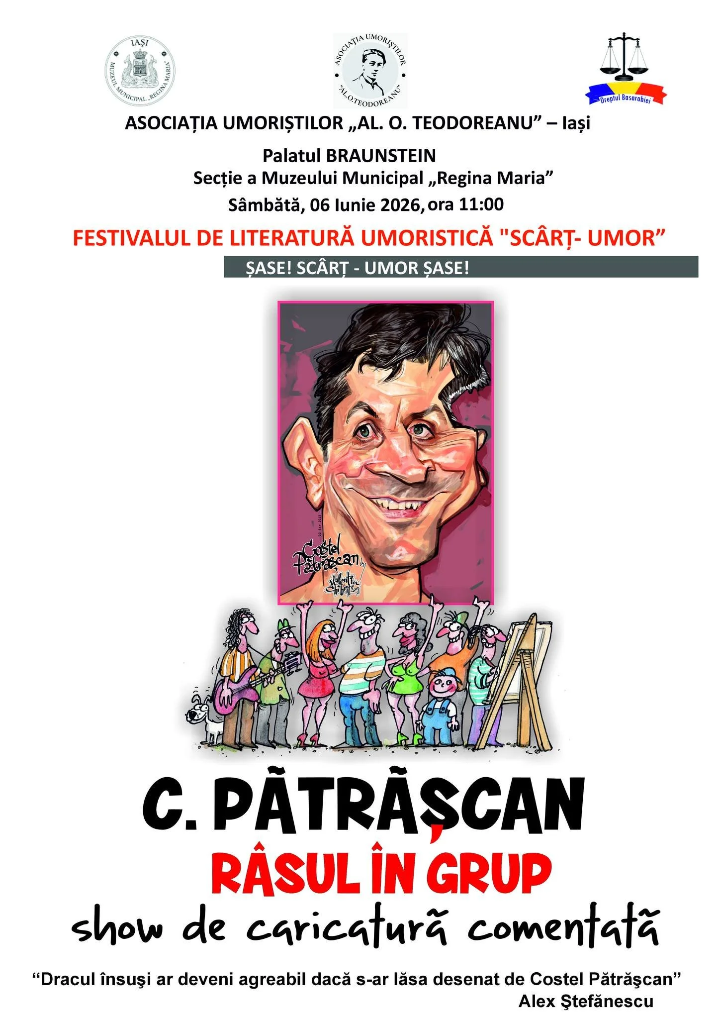 Show de caricatură cu Costel Pătrășcan 
