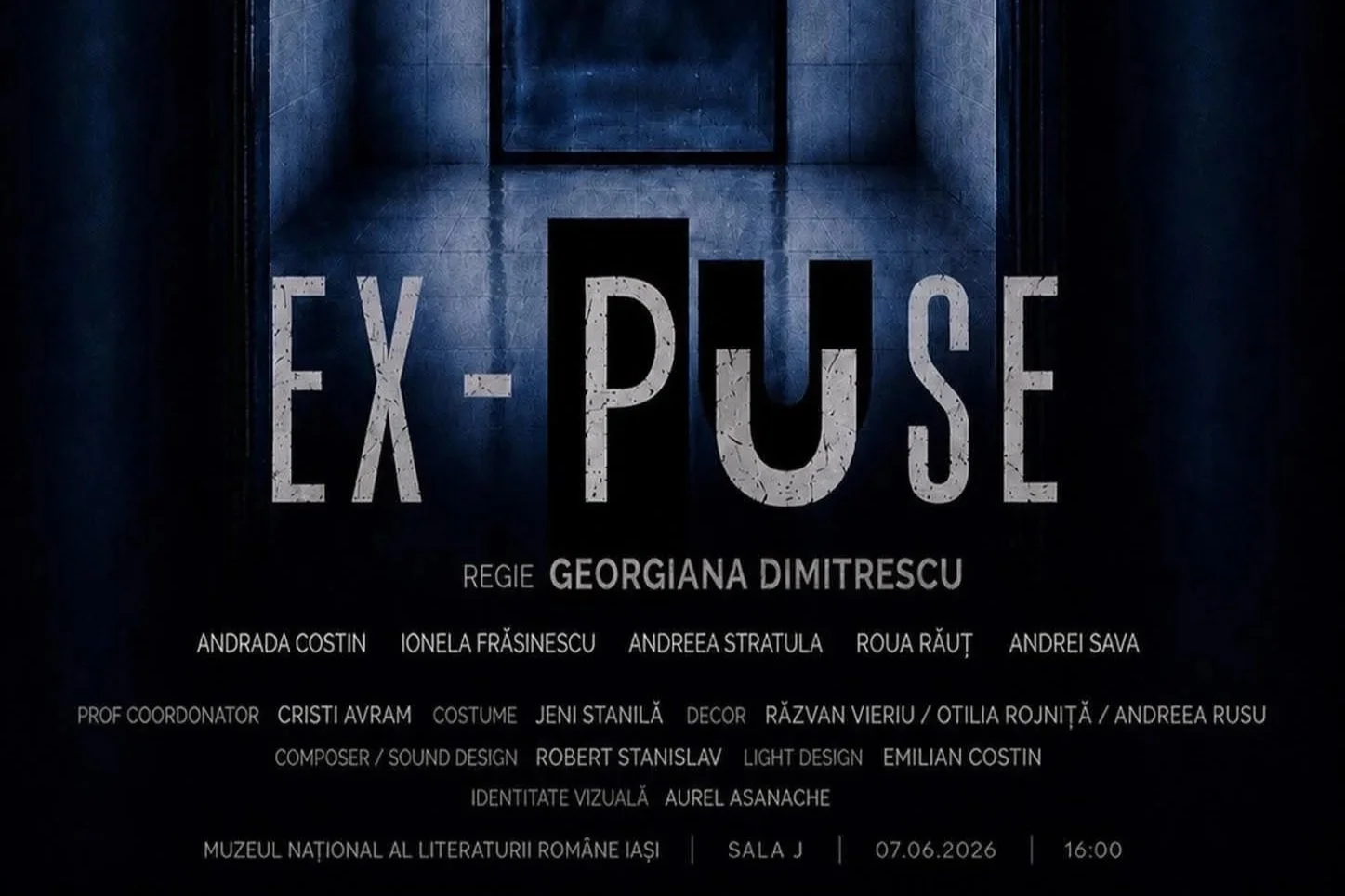 „Ex-Puse”, un spectacol de Georgiana Dimitrescu la Muzeul „Vasile Pogor”