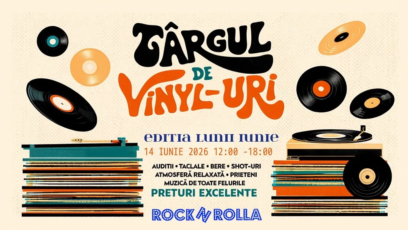 Târg de vinyl-uri, ediția de iunie, la Rocknrolla Iași