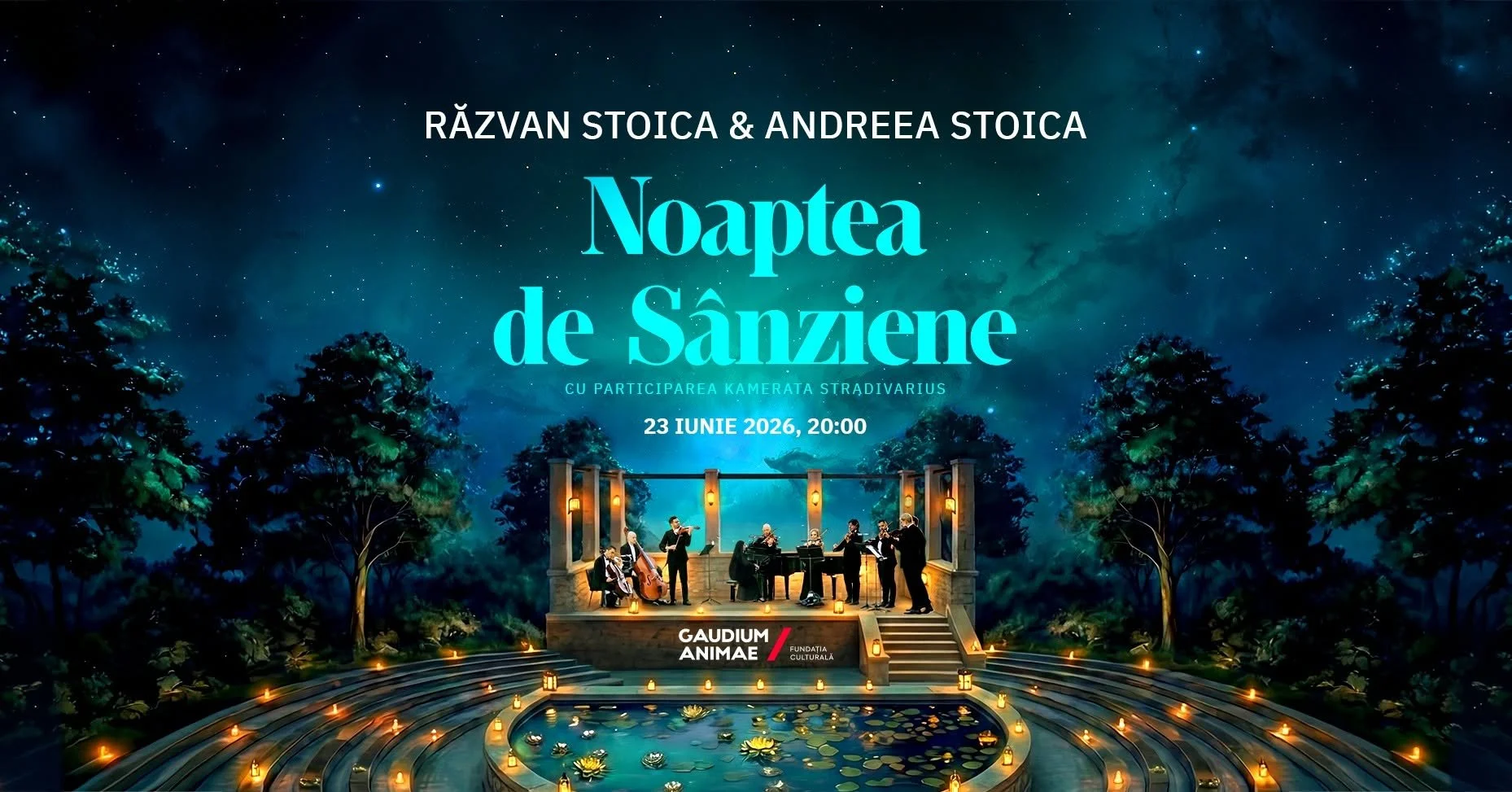 „Noaptea de Sânziene” în Grădina Botanică, cu Răzvan și Andreea Stoica