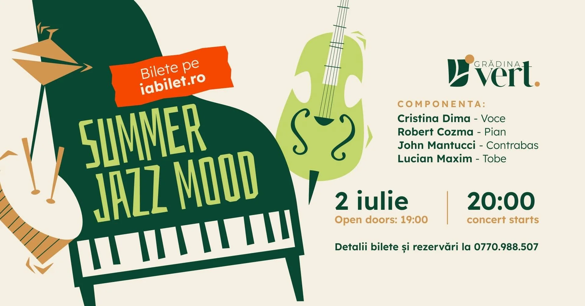 Summer Jazz Mood la Grădina Vert