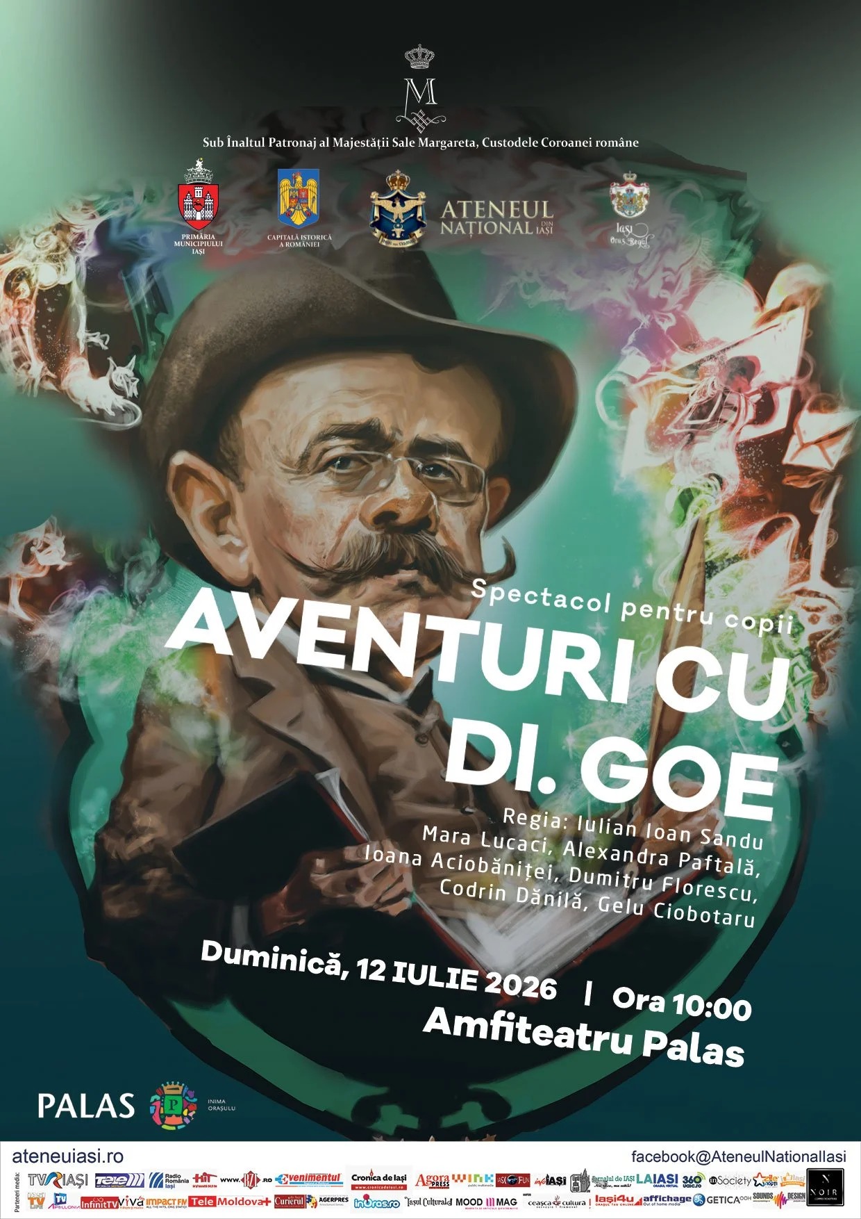„Aventuri cu dl. Goe”, spectacol pentru copii la Amfiteatrul Palas